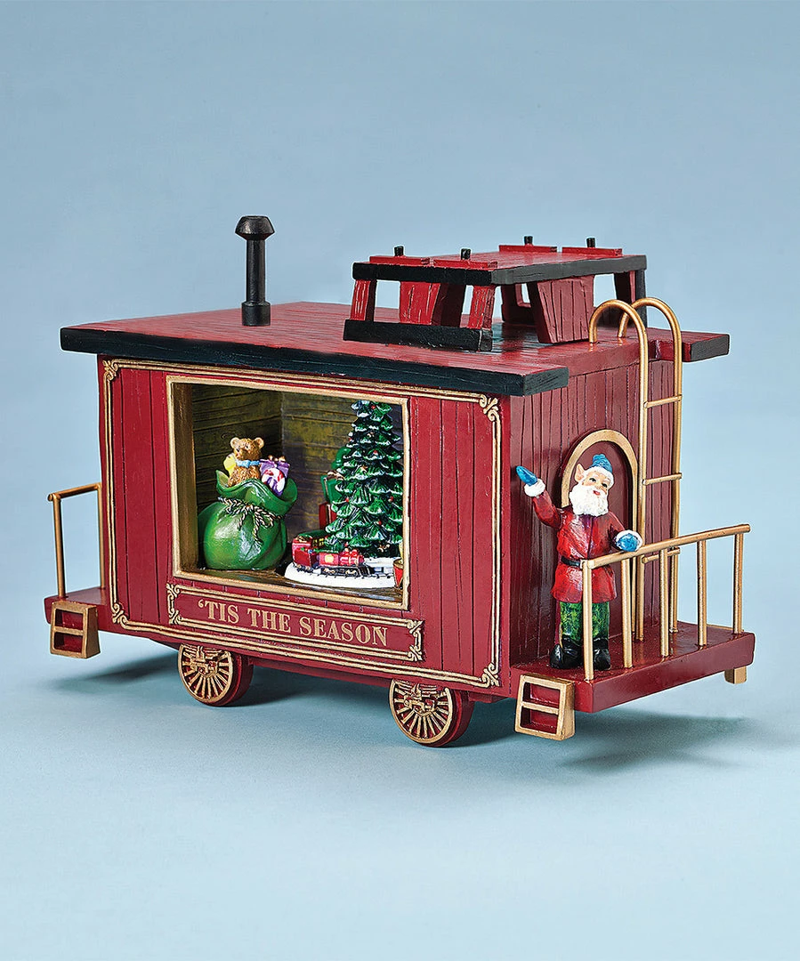 The Holiday Barn Christmas Music Boxes Caboose Christmas Music Box 3 The Holiday Barn Christmas Music Boxes Caboose Christmas Music Box