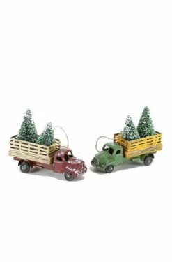 Cody Foster Tin Tree Farm Truck Ornament