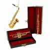 Kurt Adler Christmas Trumpet, Saxophone Or Clarinet Ornament
