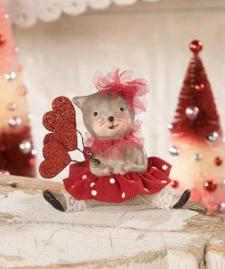 TheHolidayBarn.com New! Valentine Calico Kitty Cat