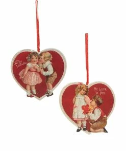 Bethany Lowe New! Valentine Children Dummy Board Ornaments