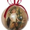 ShiShi Victorian Christmas Decoupage Ball Ornament, Guardian Angel 2 ShiShi Victorian Christmas Decoupage Ball Ornament, Guardian Angel