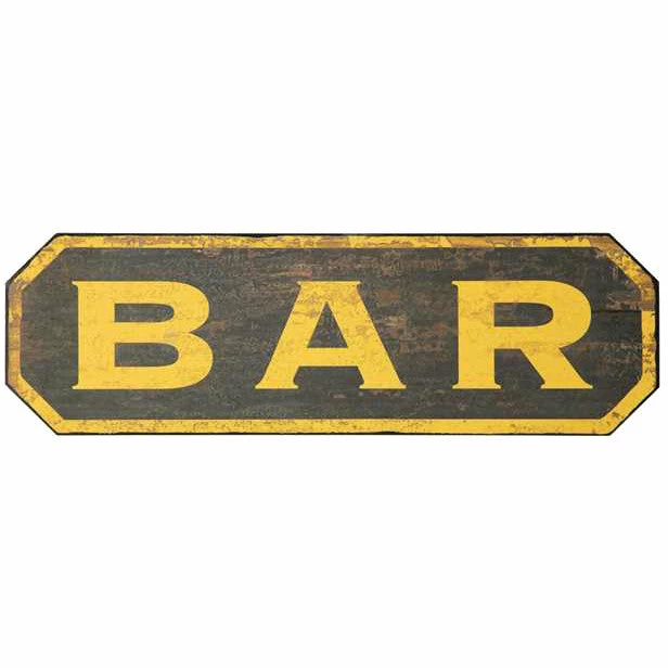 Creative Co-Op Vintage Bar Sign 3 Creative Co-Op Vintage Bar Sign
