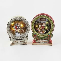 One Hundred 80 Degrees New! Vintage Christmas Shadowbox With Lights & Music