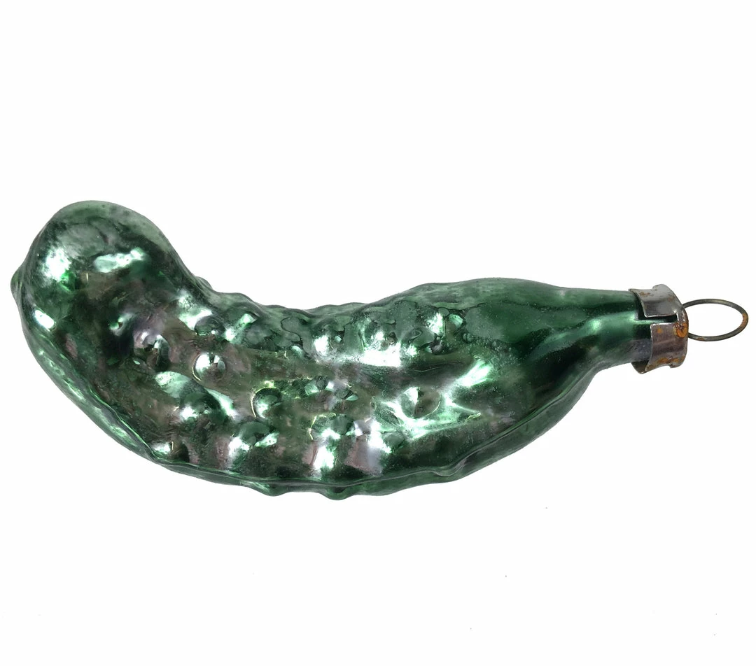 Nostalgie Christbaumschmuck Vintage Patina German Pickle Ornament 3 Nostalgie Christbaumschmuck Vintage Patina German Pickle Ornament