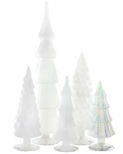 Cody Foster New! White Candy Glass Trees, Large