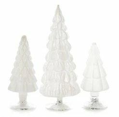 Cody Foster White Candy Glass Trees New!