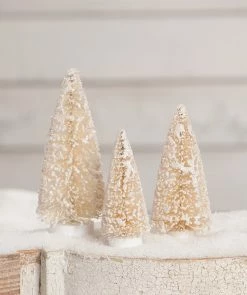 Bethany Lowe Winter Bottle Brush Trees New!