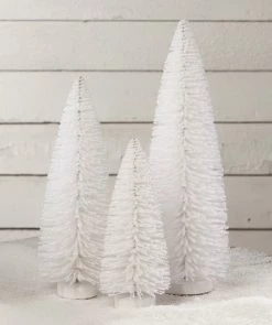 Bethany Lowe Winter White Flocked Trees New!