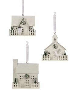 Bethany Lowe Winter White House Ornaments New!