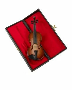 Kurt Adler Wood Violin Ornament Christmas