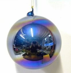 Winward Jim Marvin Ornaments Jim Marvin Blue Pearl Glass Ornaments