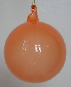 Winward Jim Marvin Ornaments Jim Marvin Peach Bubblegum Glass Ornaments