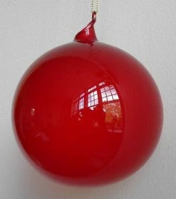 Winward Jim Marvin Red Bubblegum Glass Ornaments Jim Marvin Ornaments