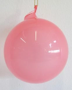 Winward Jim Marvin Light Pink Bubblegum Glass Ornaments